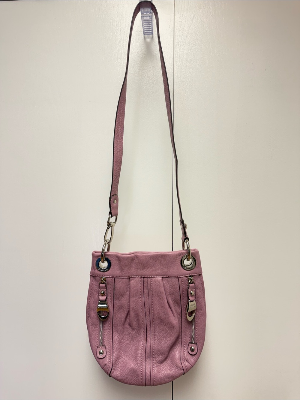 Purple B. Makowsky Leather Handbag NWOT